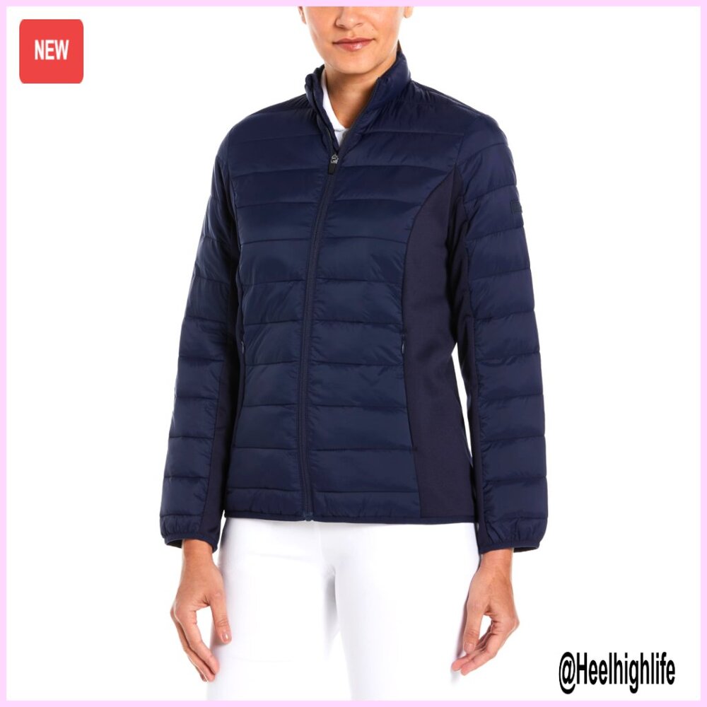 Women's Long Sleeve Full-Zip Faux Down Jacket UPF Sun Protection S-XXXL